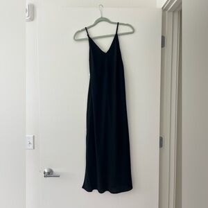 Black Midi Slip Dress